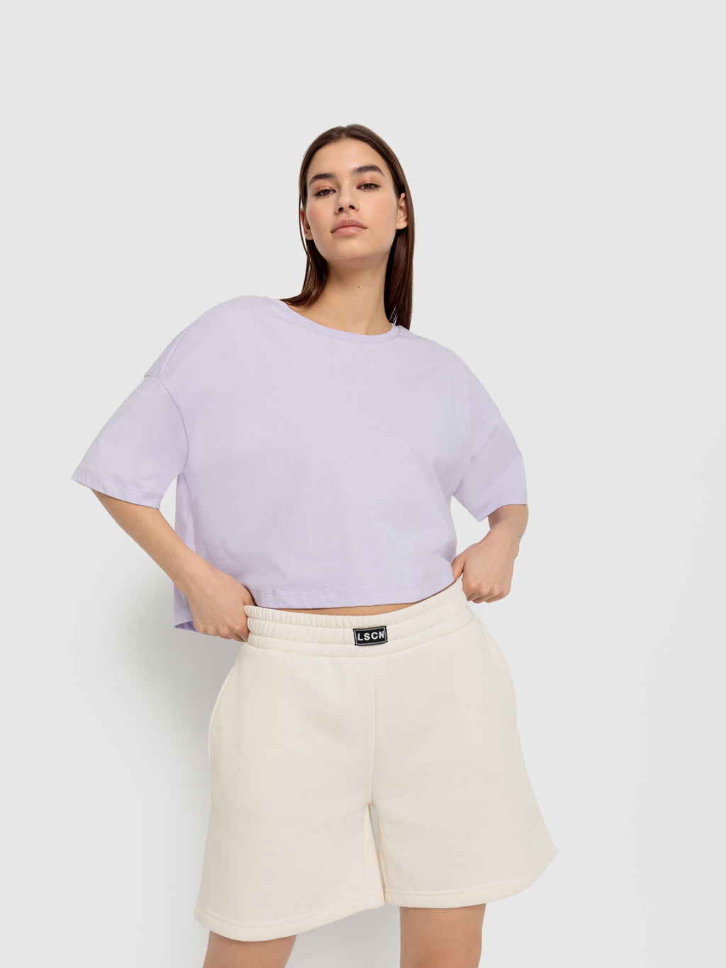 Crop Tops Oversized Shirt Dames Sering