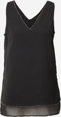 Wallis Mouwloze Shirts Top Dames Zwart