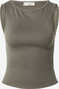  Mouwloze Shirts Top Panthea Dames Kaki