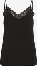 Object Kanten Tops Top Leena Dames Zwart