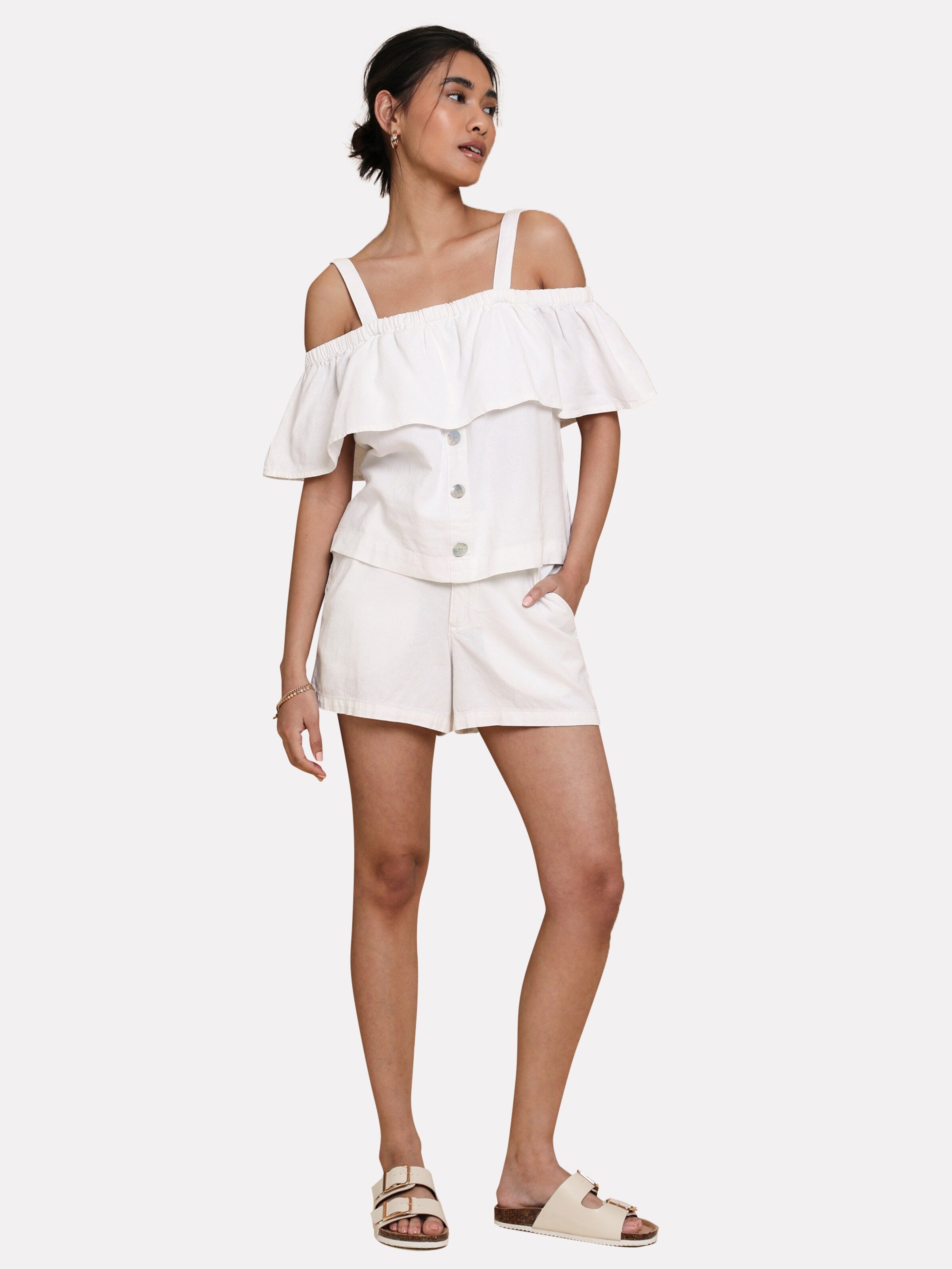 Threadbare Blouse Tops Blouse Aspen Dames Wit
