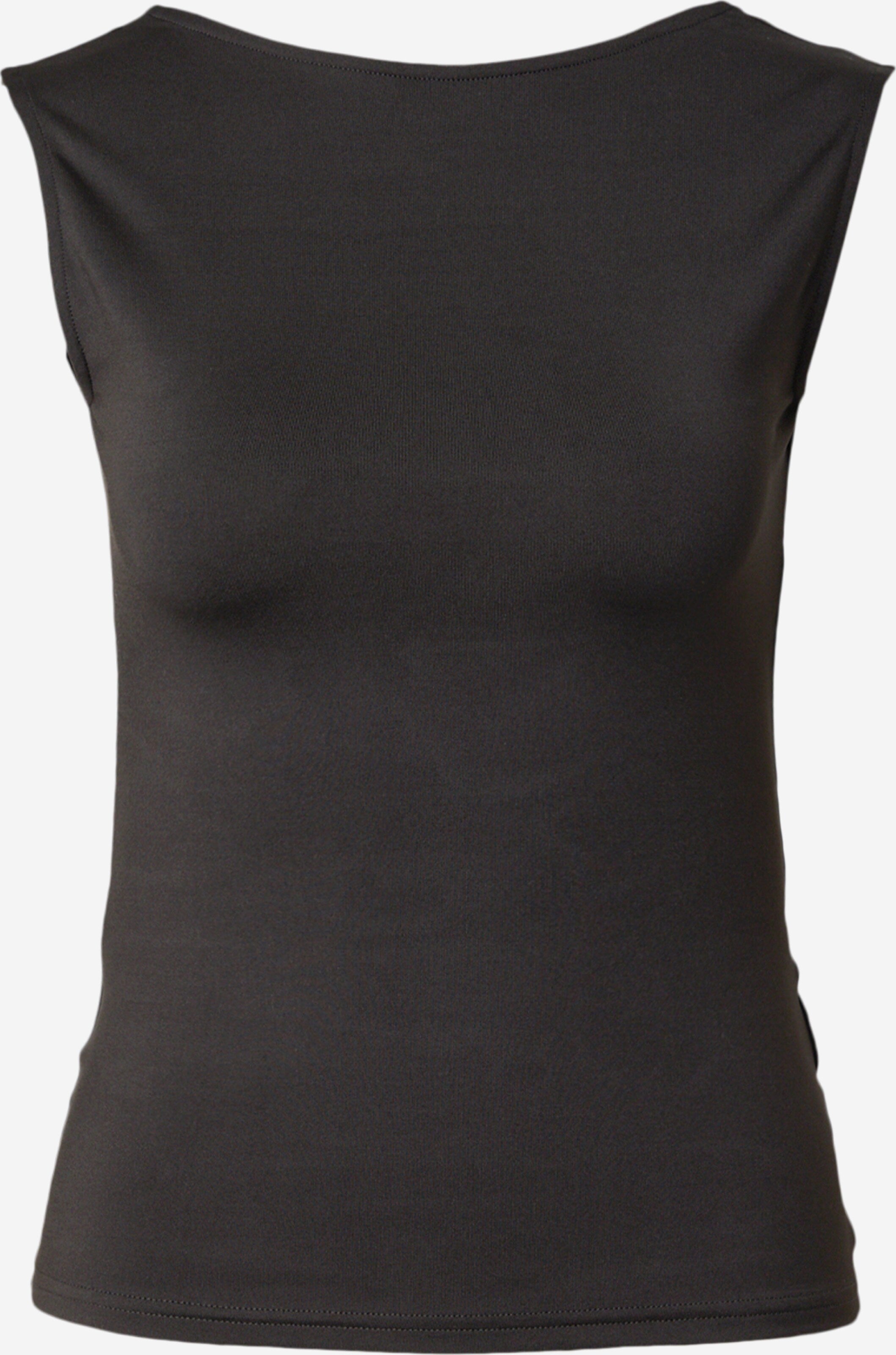WEEKDAY Mouwloze Shirts Top Alba Dames Zwart