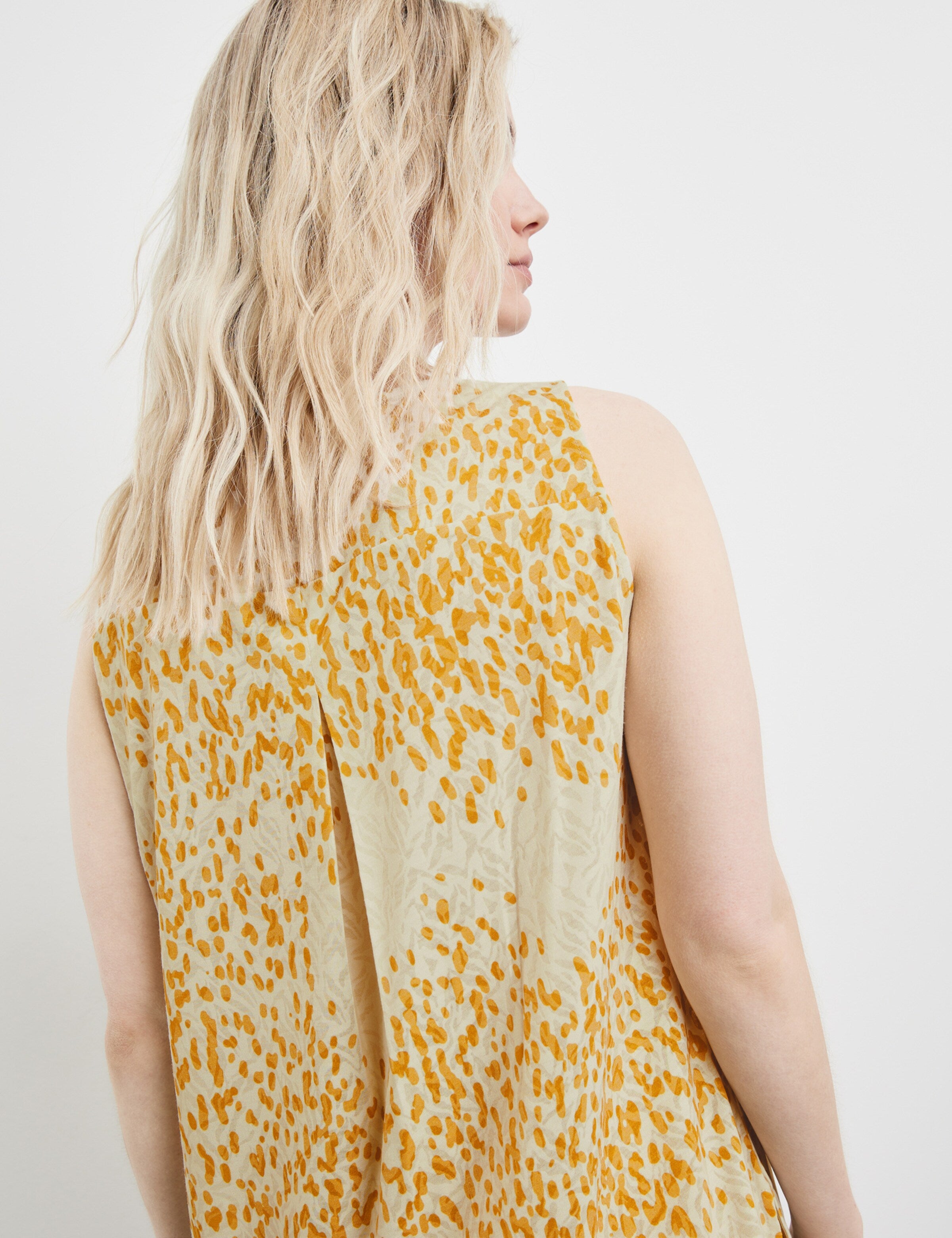 Taifun Mouwloze Shirts Top Dames Ecru