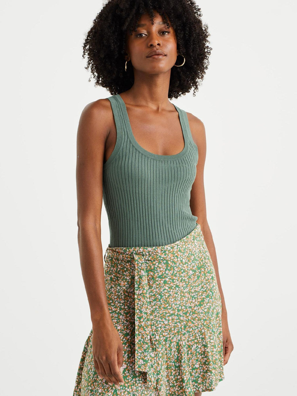 WE FASHION Tanktops Top Dames Donkergroen