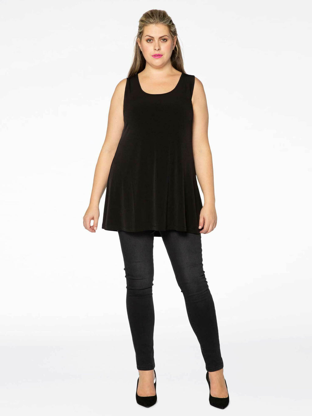  Mouwloze Shirts Top DOLCE Dames Zwart