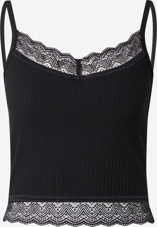 About You Kanten Tops Top Mariel Dames Zwart