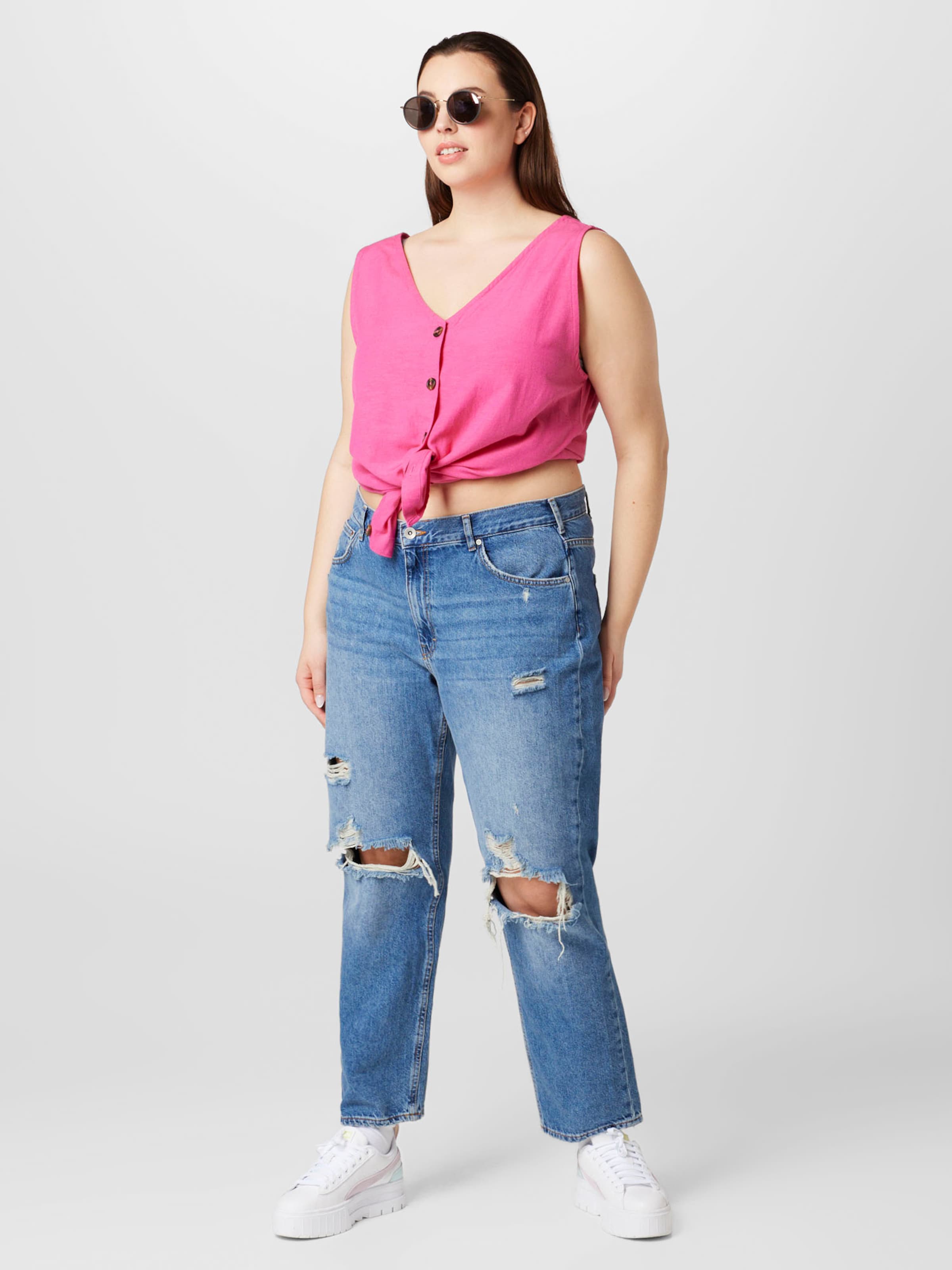 ONLY CARMAKOMA Blouse Tops Blouse BILLIE Dames Pink