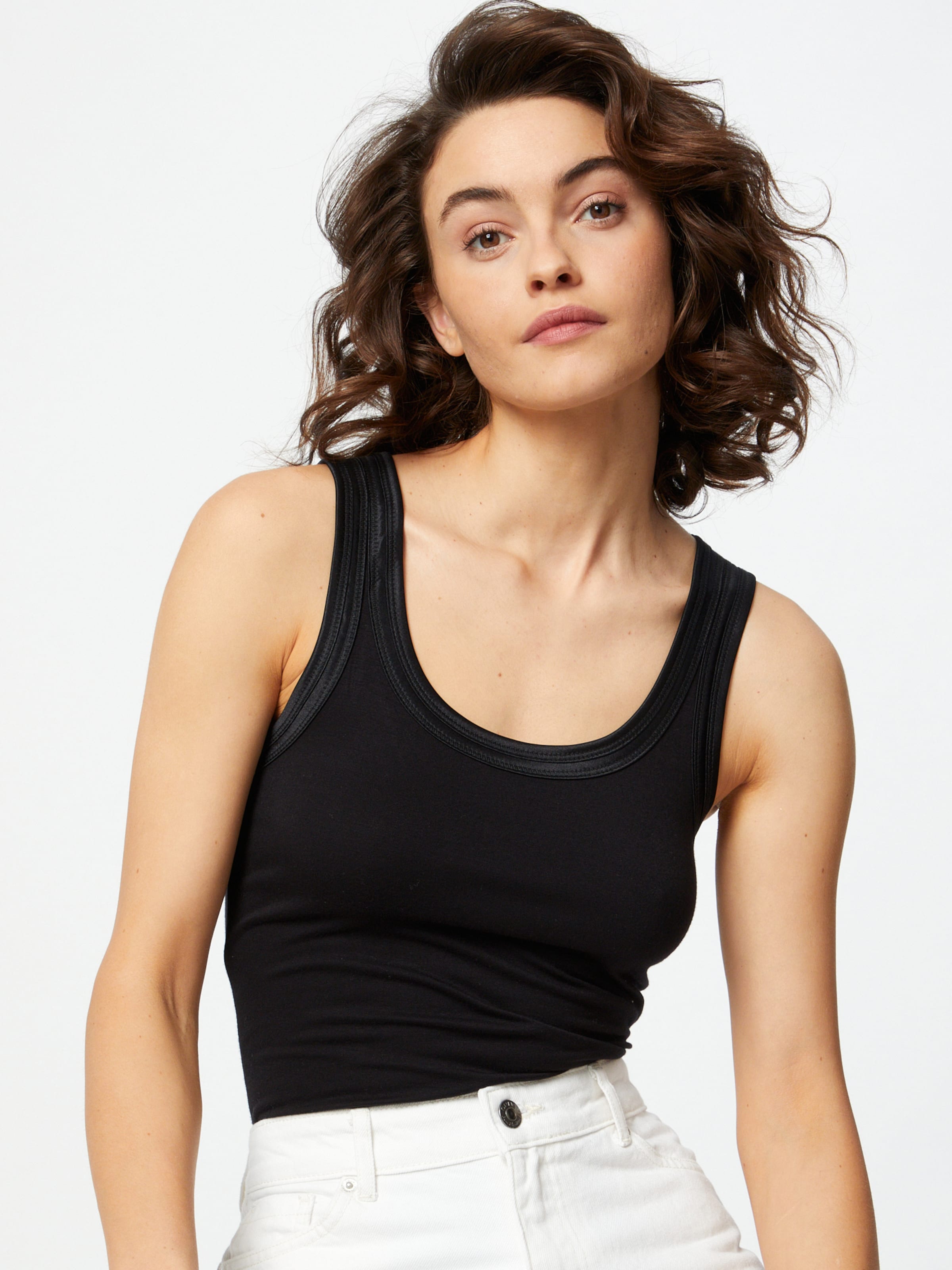 ICHI Tanktops Top Ihzola Dames Zwart