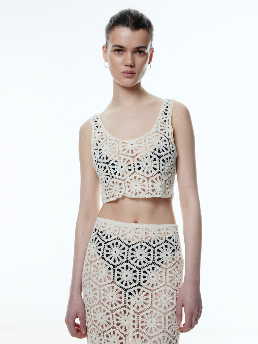 EDITED Crop Tops Top Cosima Dames Beige