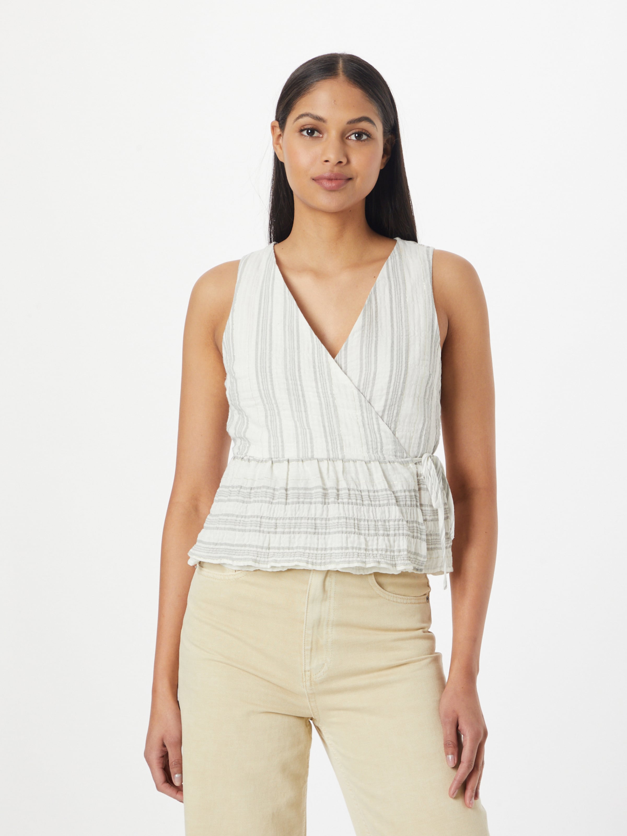 About You Mouwloze Shirts Top Felize Dames Grijs / Groen