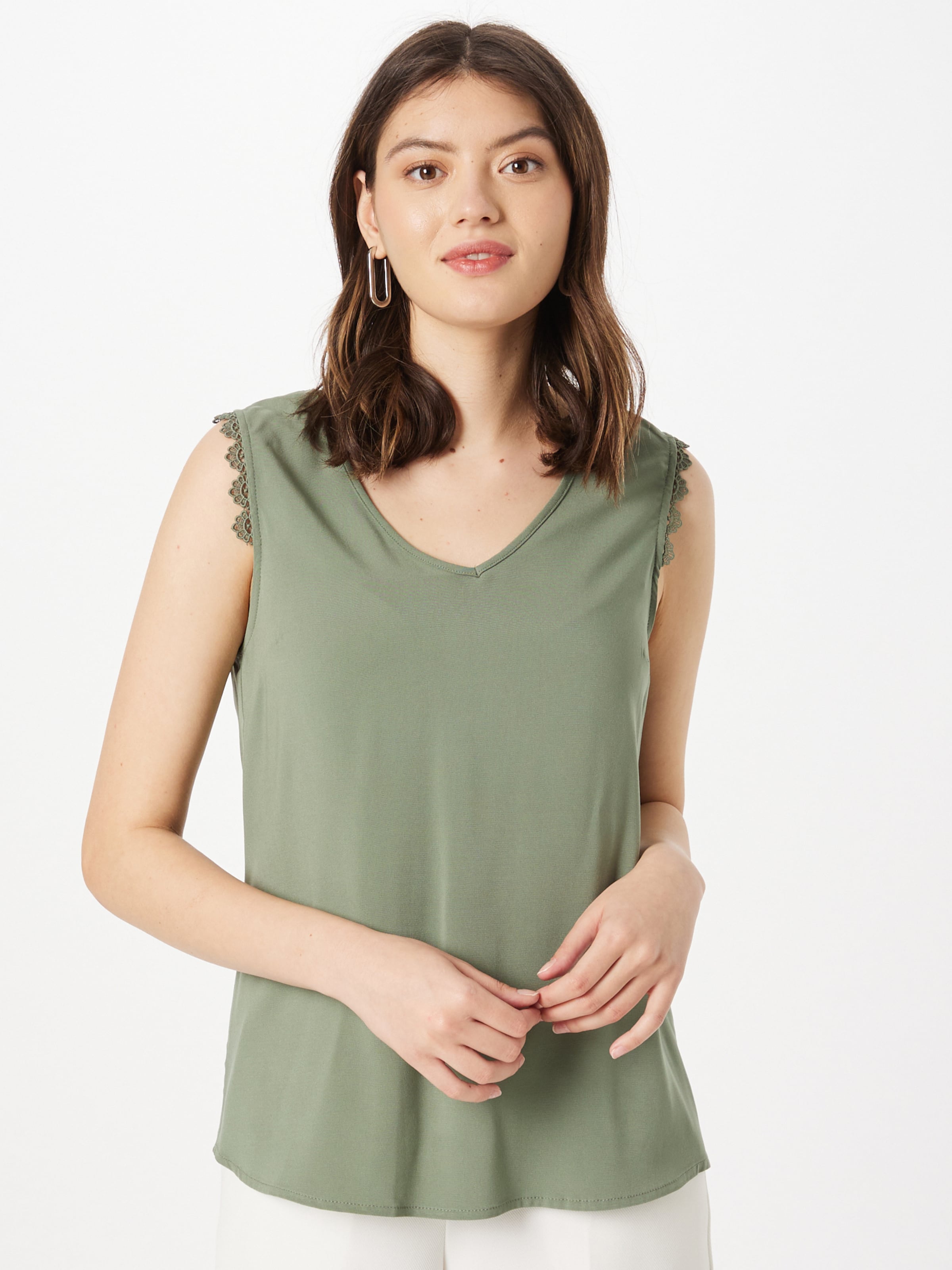 Vero Moda Kanten Tops Top BECCA Dames Kaki