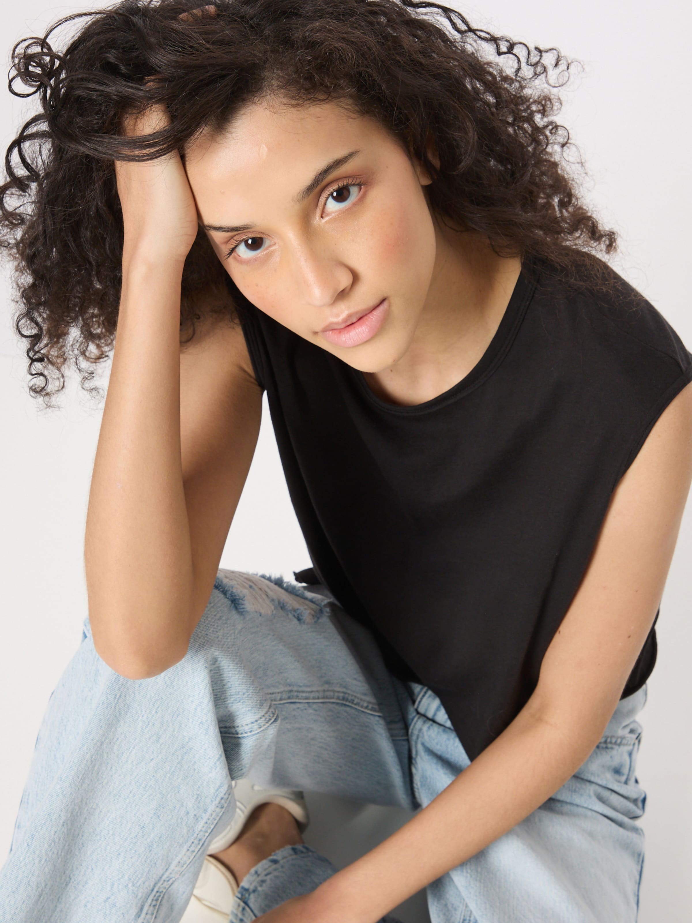 Rag & Bone Mouwloze Shirts Top The Gaia Dames Zwart