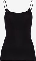 HANRO Spaghetti Tops Top Cotton Seamless Dames Zwart