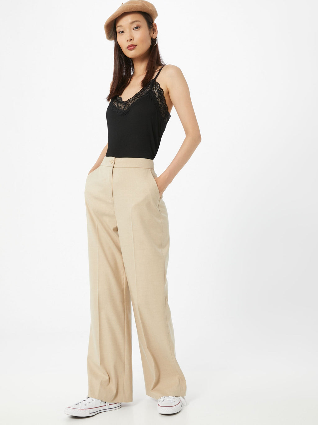 Soft Rebels Kanten Tops Top Jade Dames Zwart