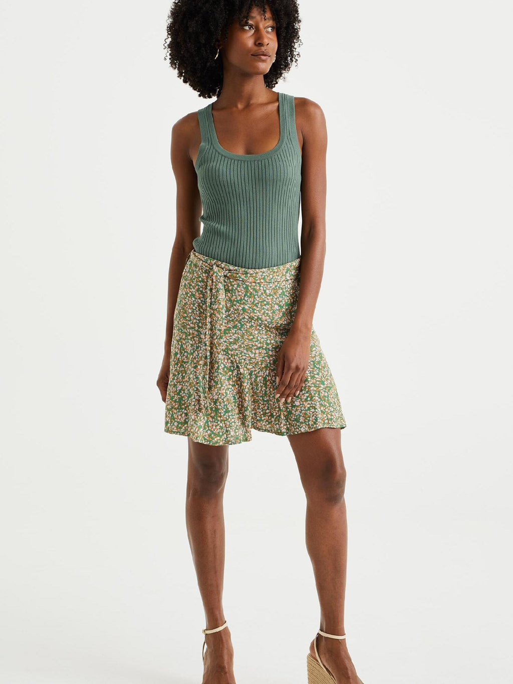 WE FASHION Tanktops Top Dames Donkergroen