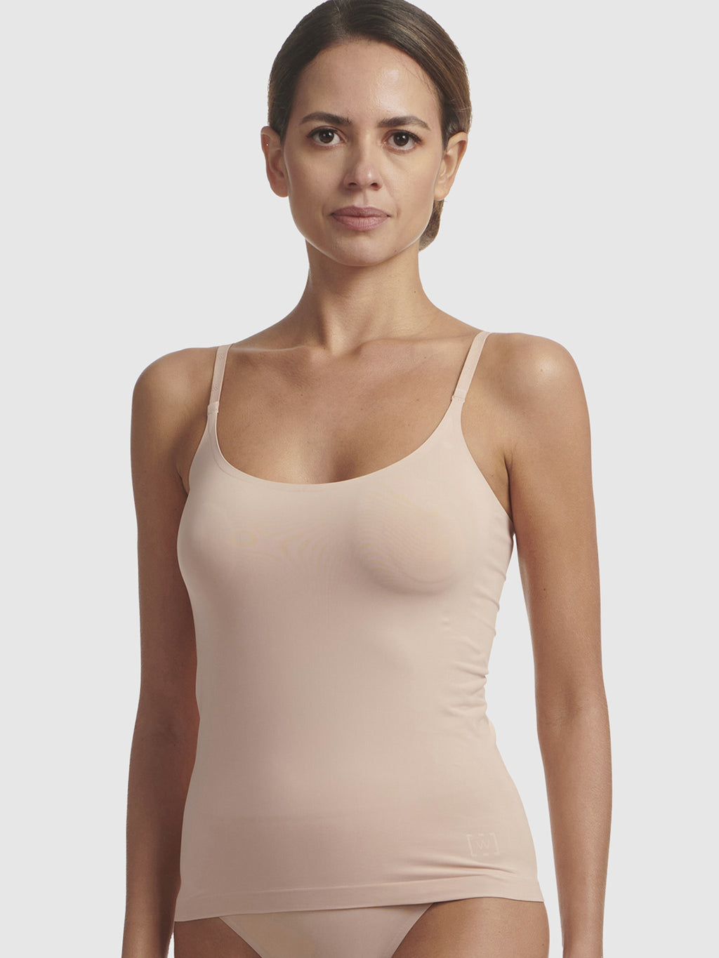 Wolford Spaghetti Tops Top Cropped Cami Dames Beige