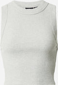 Dr. Denim Mouwloze Shirts Top Suzu Dames Lichtgrijs