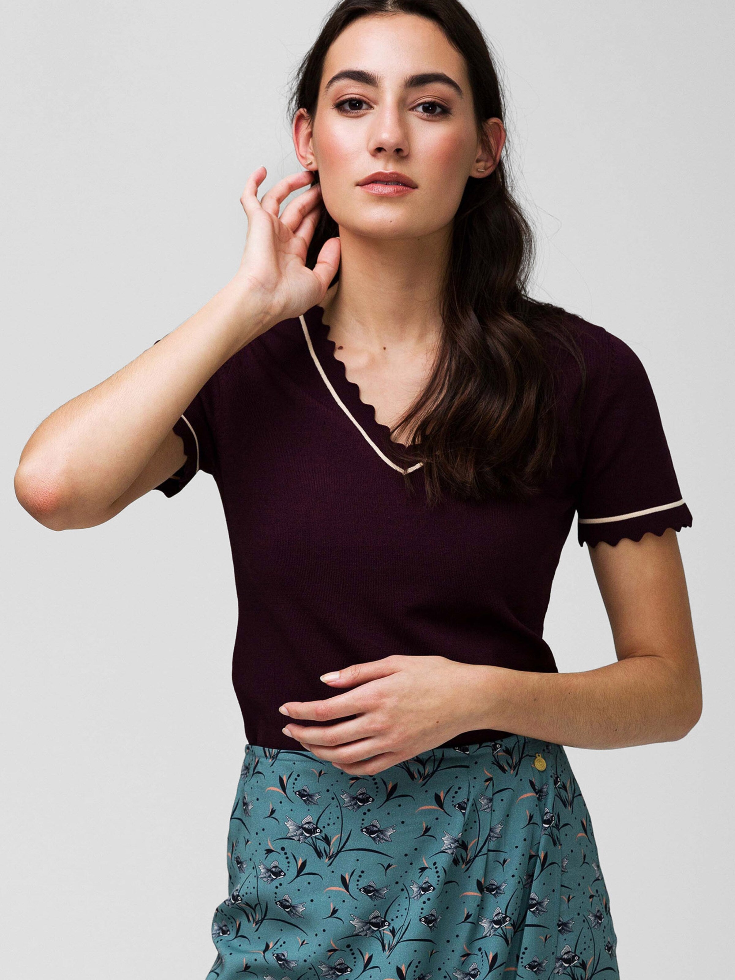  Crop Tops Top Silent Treatment Dames Bordeaux