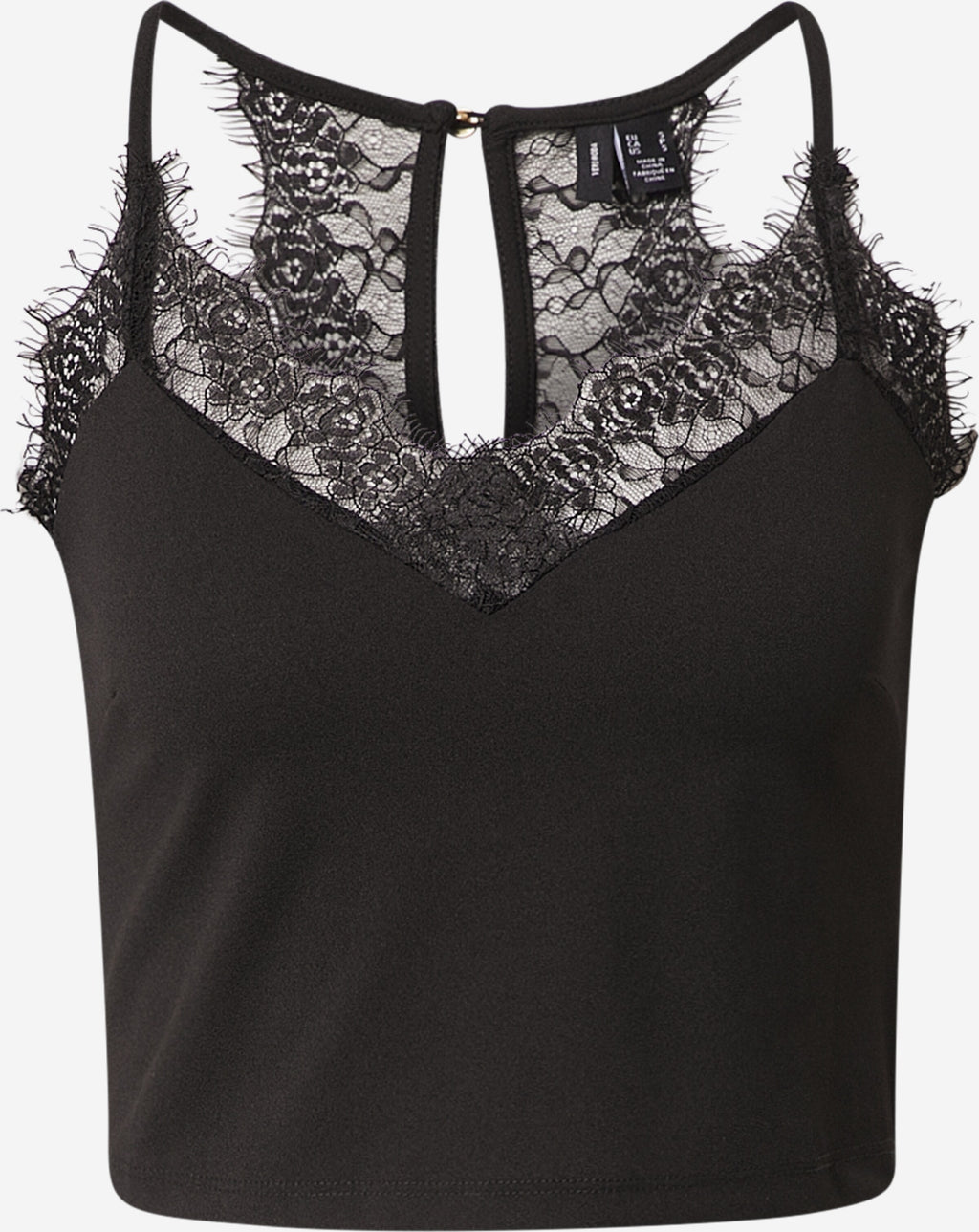Vero Moda Kanten Tops Top MINNA Dames Zwart