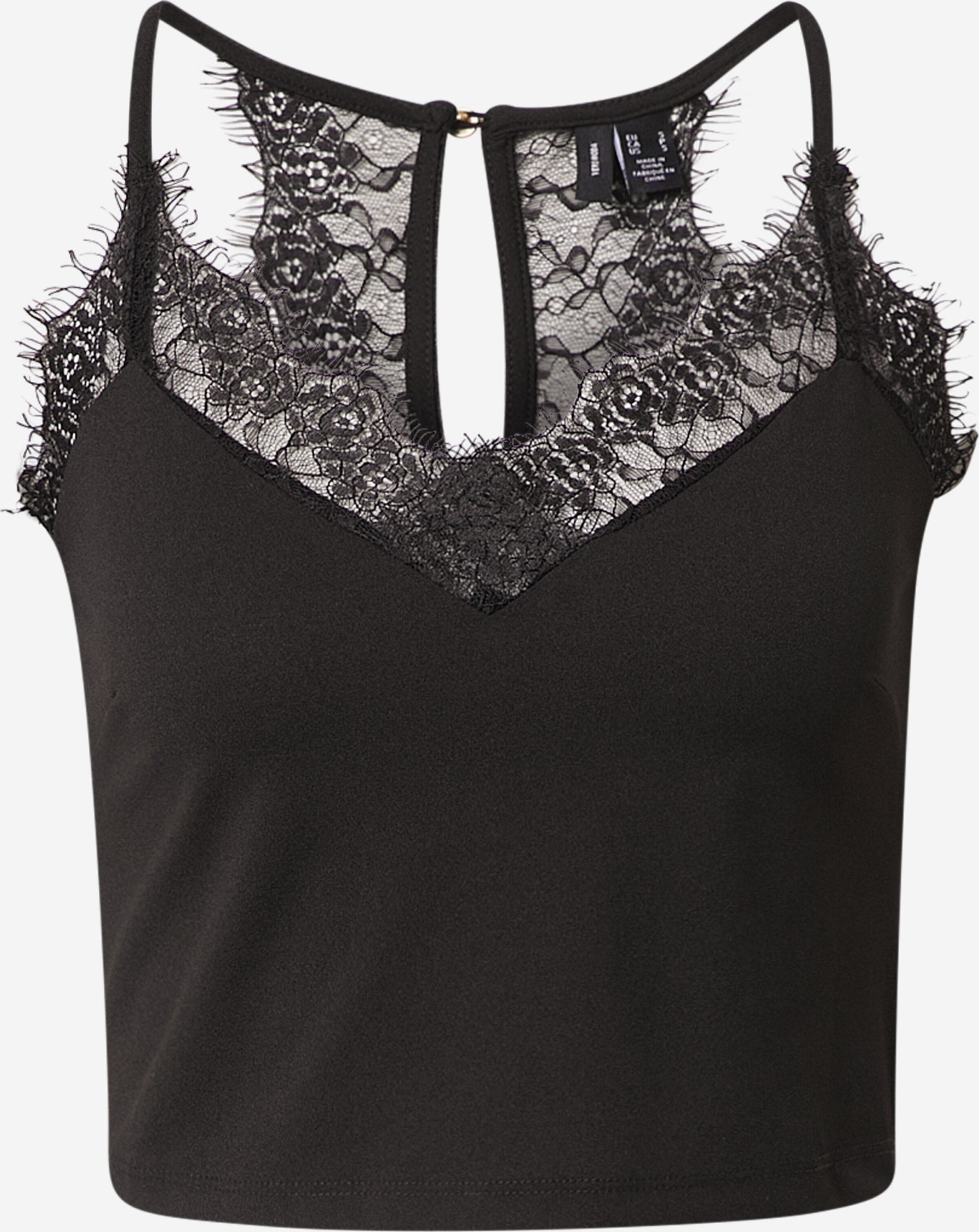 Vero Moda Kanten Tops Top MINNA Dames Zwart