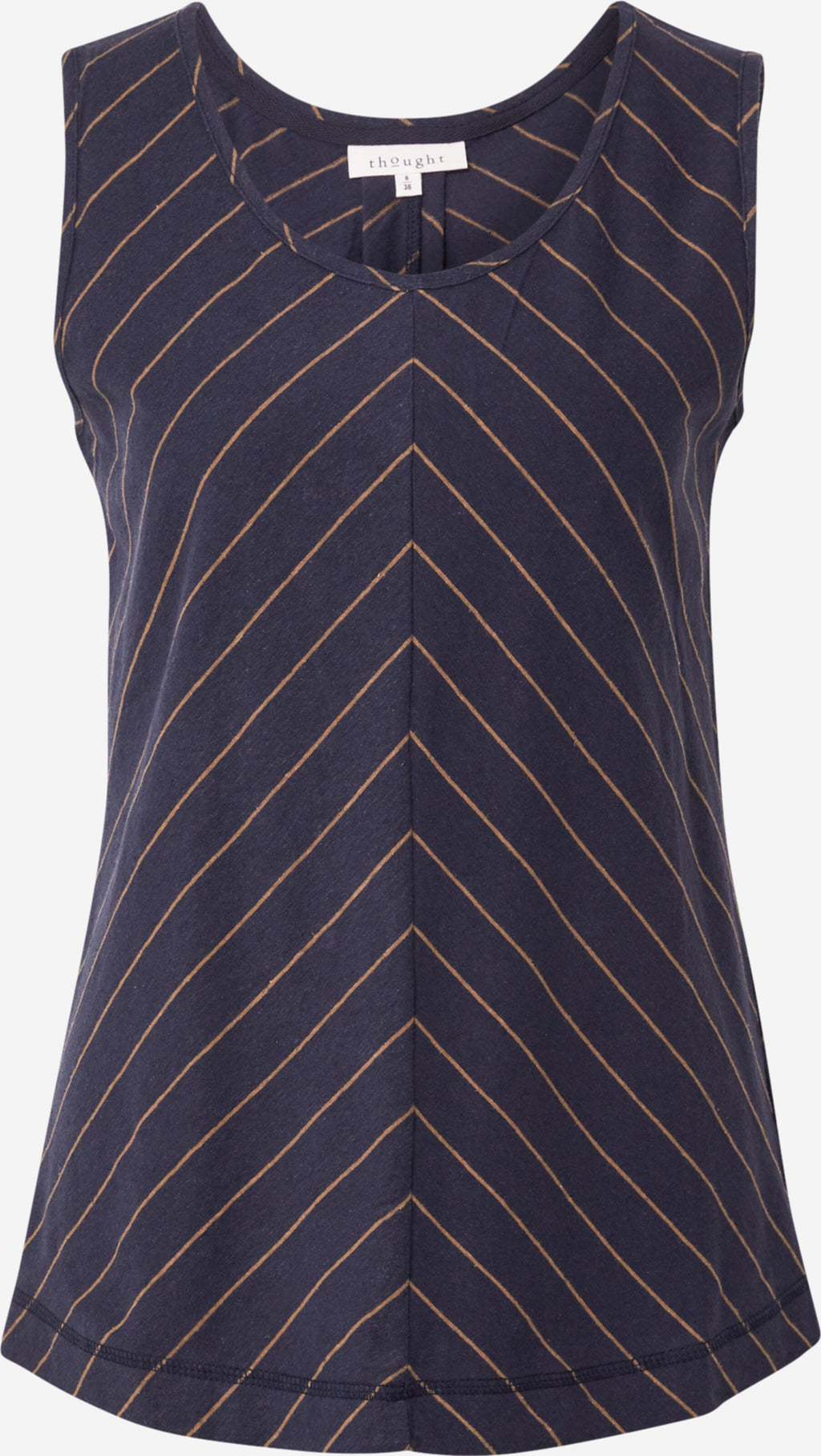 Thought Mouwloze Shirts Top CECILIA Dames Marine