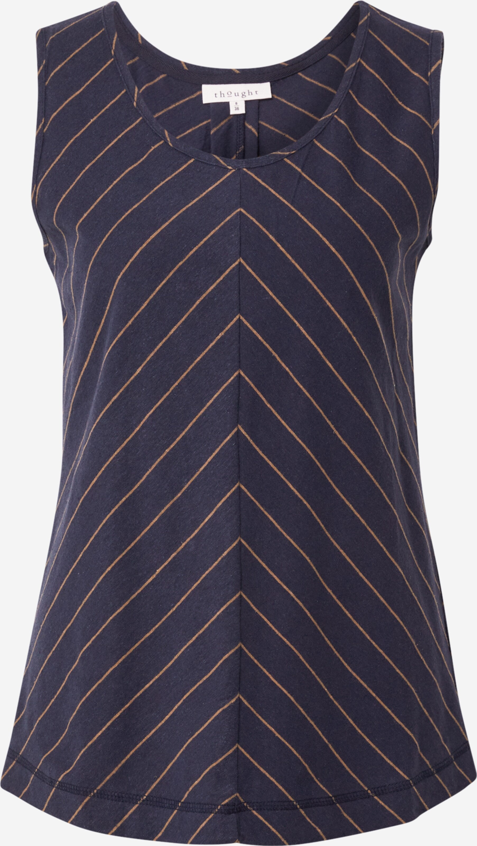 Thought Mouwloze Shirts Top CECILIA Dames Marine