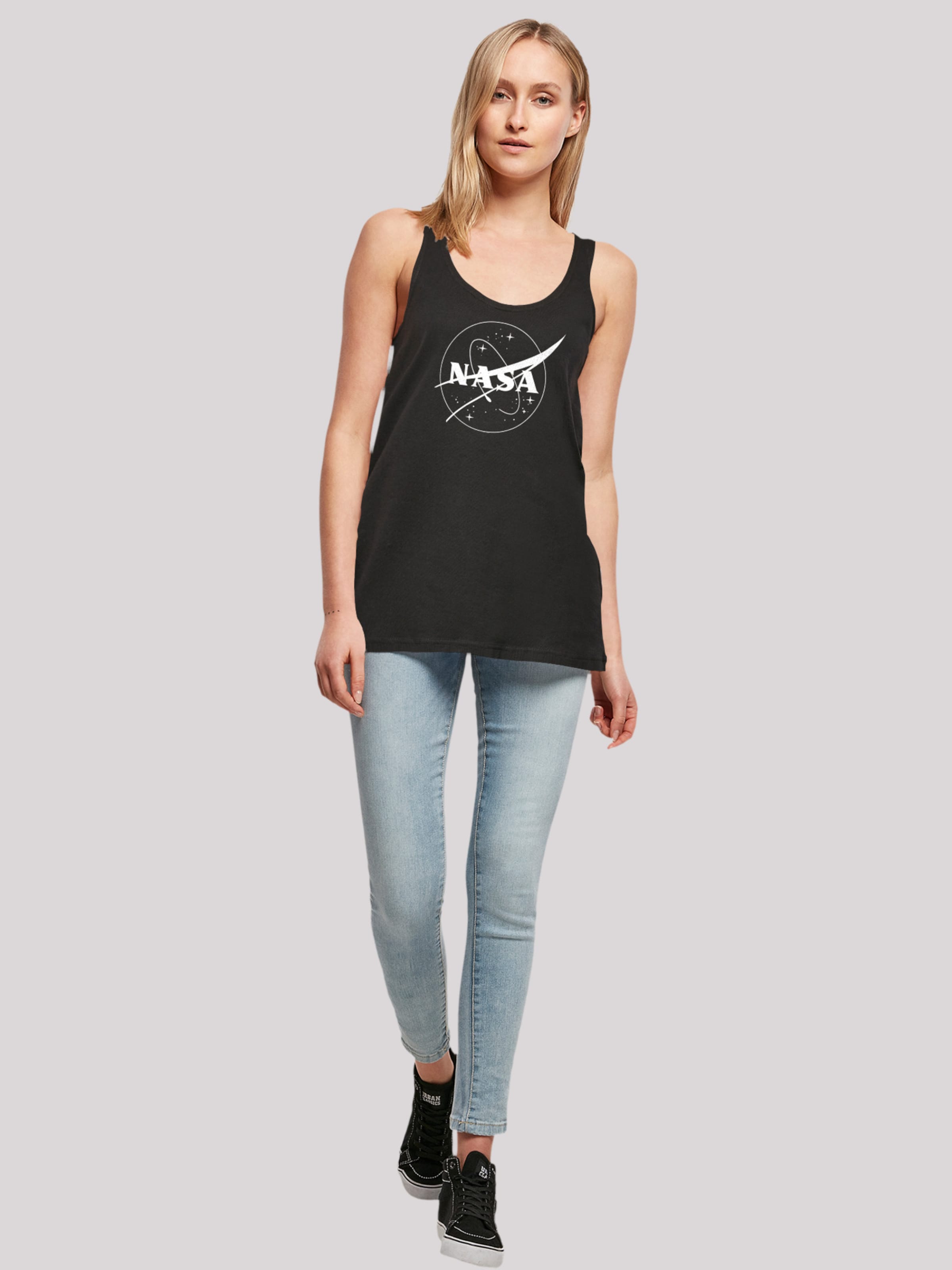 F4NT4STIC Tanktops Top NASA Classic Dames Zwart