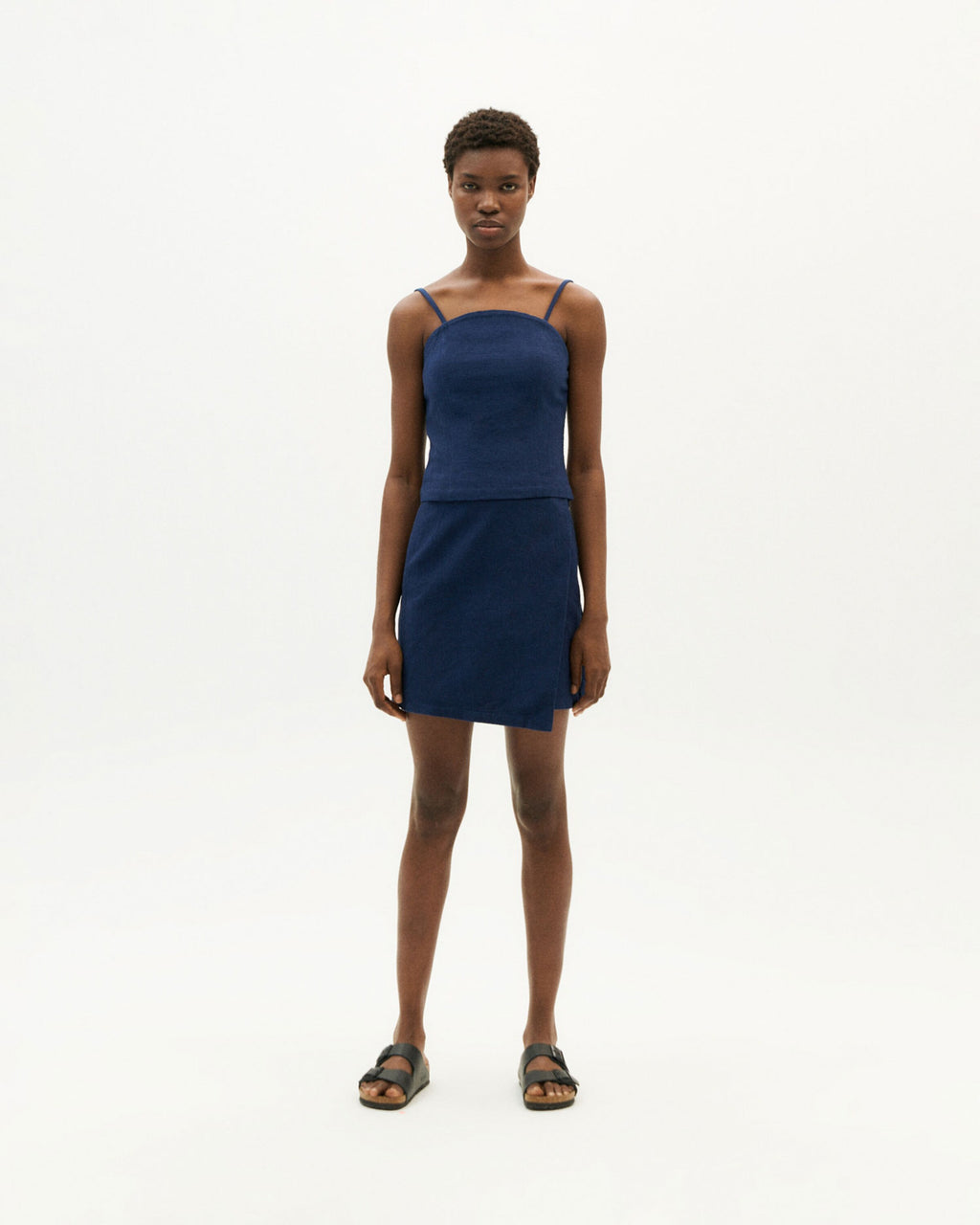 Thinking Mu Spaghetti Tops Top Ada Dames Navy