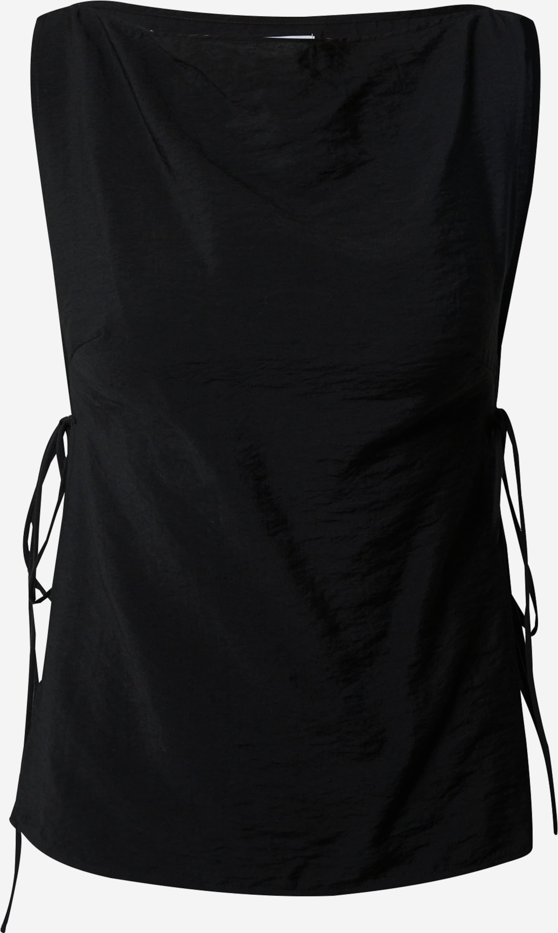 WEEKDAY Mouwloze Shirts Top Cintia Dames Zwart