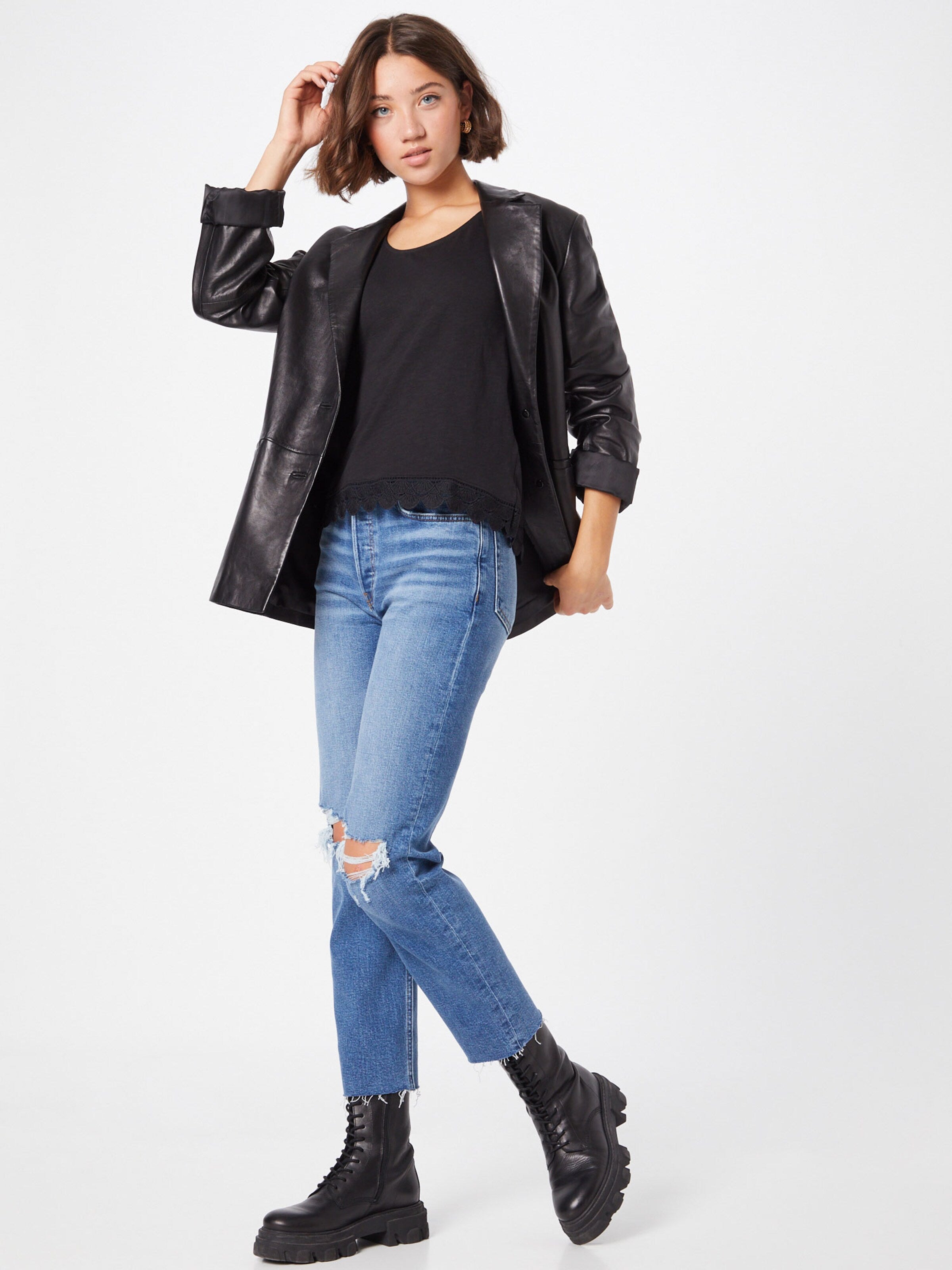 ONLY Kanten Tops Top LUNA Dames Zwart