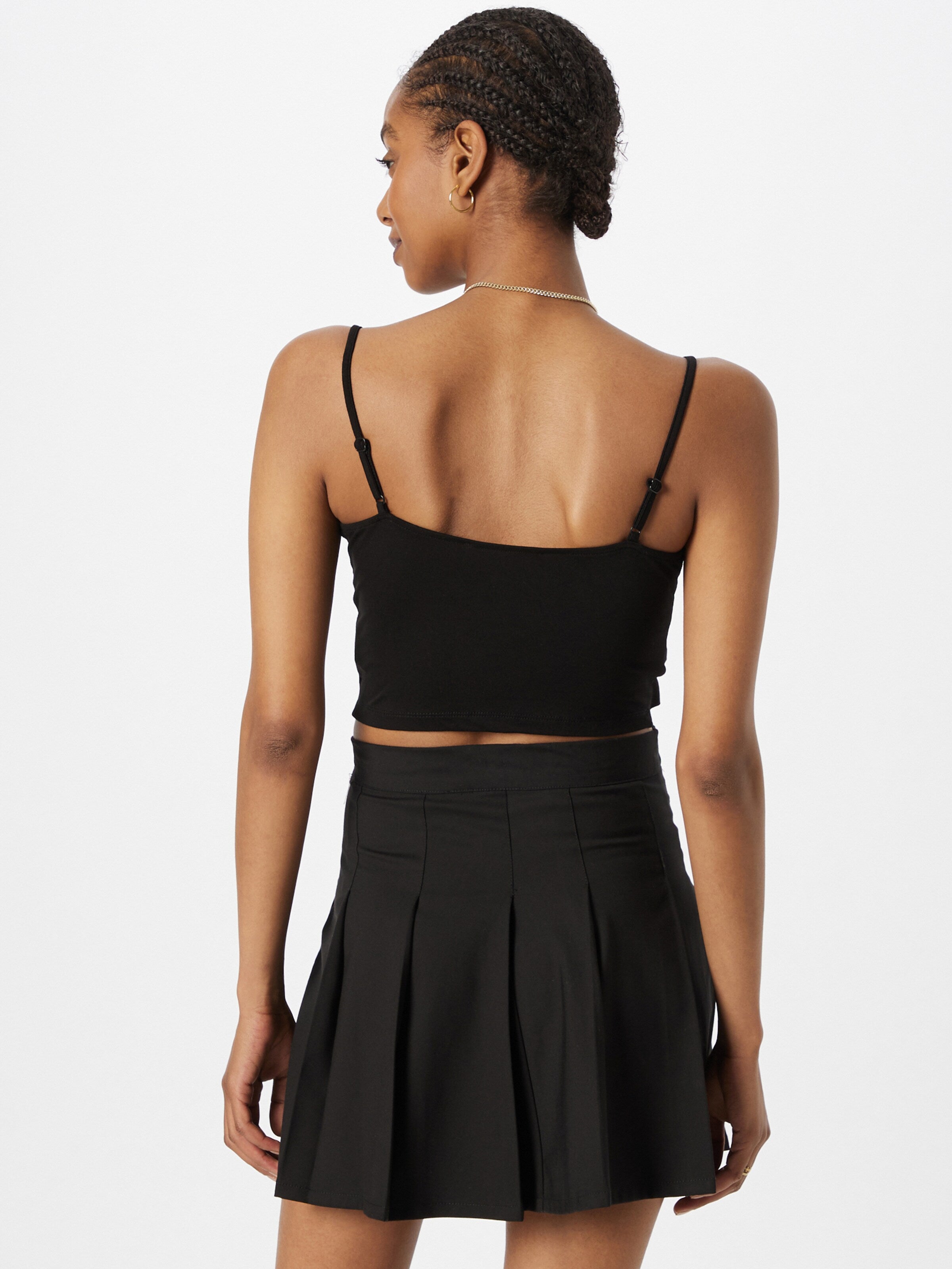 About You Crop Tops Top Julia Dames Zwart