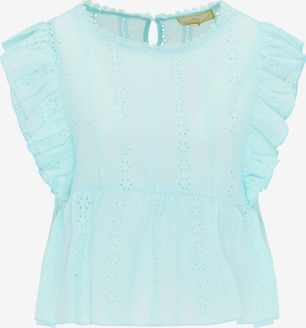 MyMO Blouse Tops Blouse Dames Azuur