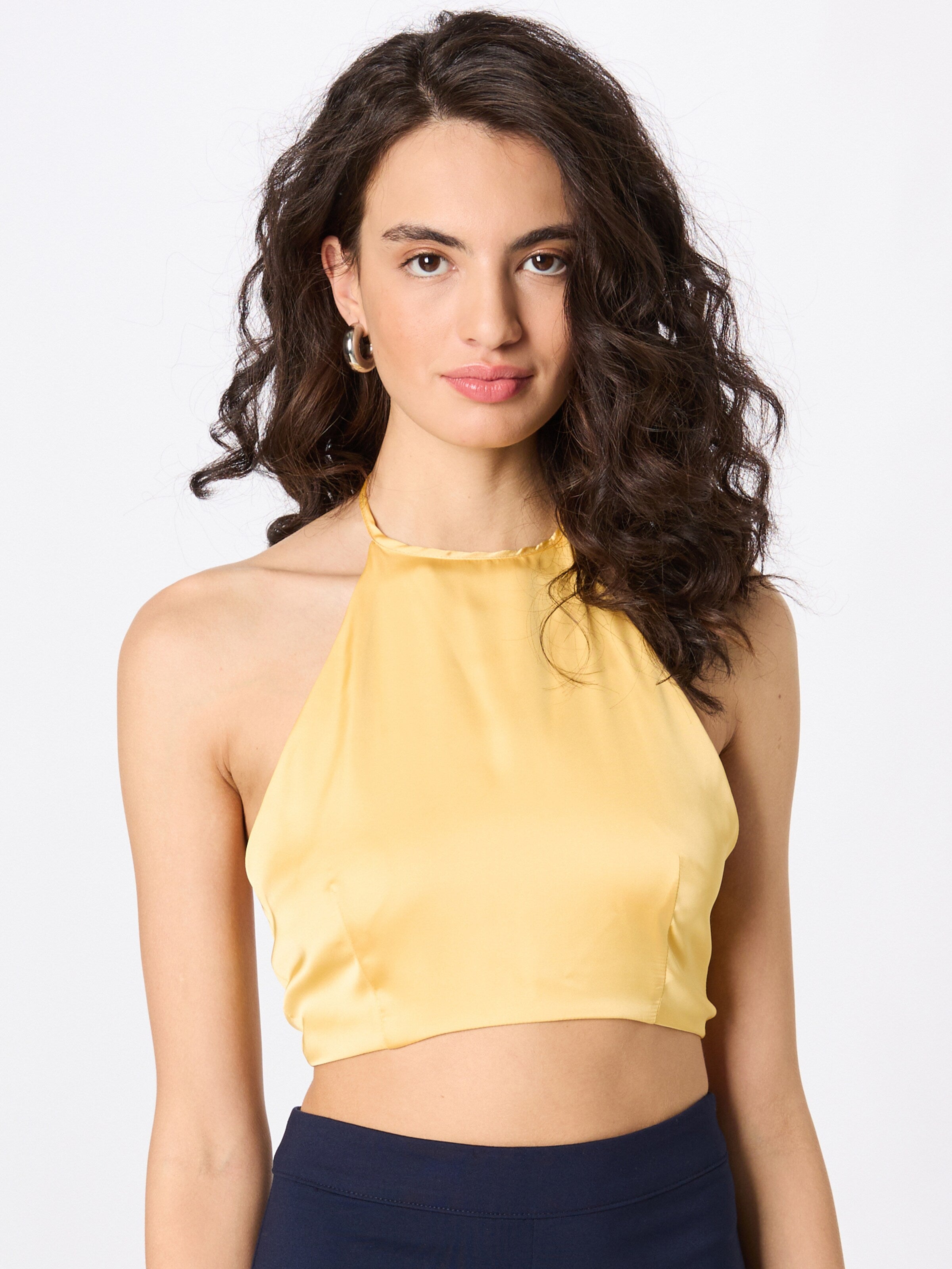 Glamorous Blouse Tops Blouse Dames Goudgeel