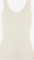HANRO Tanktops Top Woolen Silk Dames Offwhite