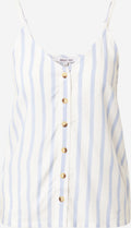 About You Spaghetti Tops Top Sena Dames Lichtblauw / Wit