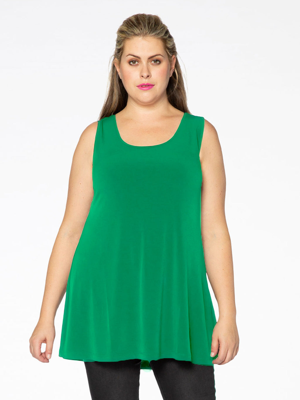  Mouwloze Shirts Top Dolce Dames Grasgroen