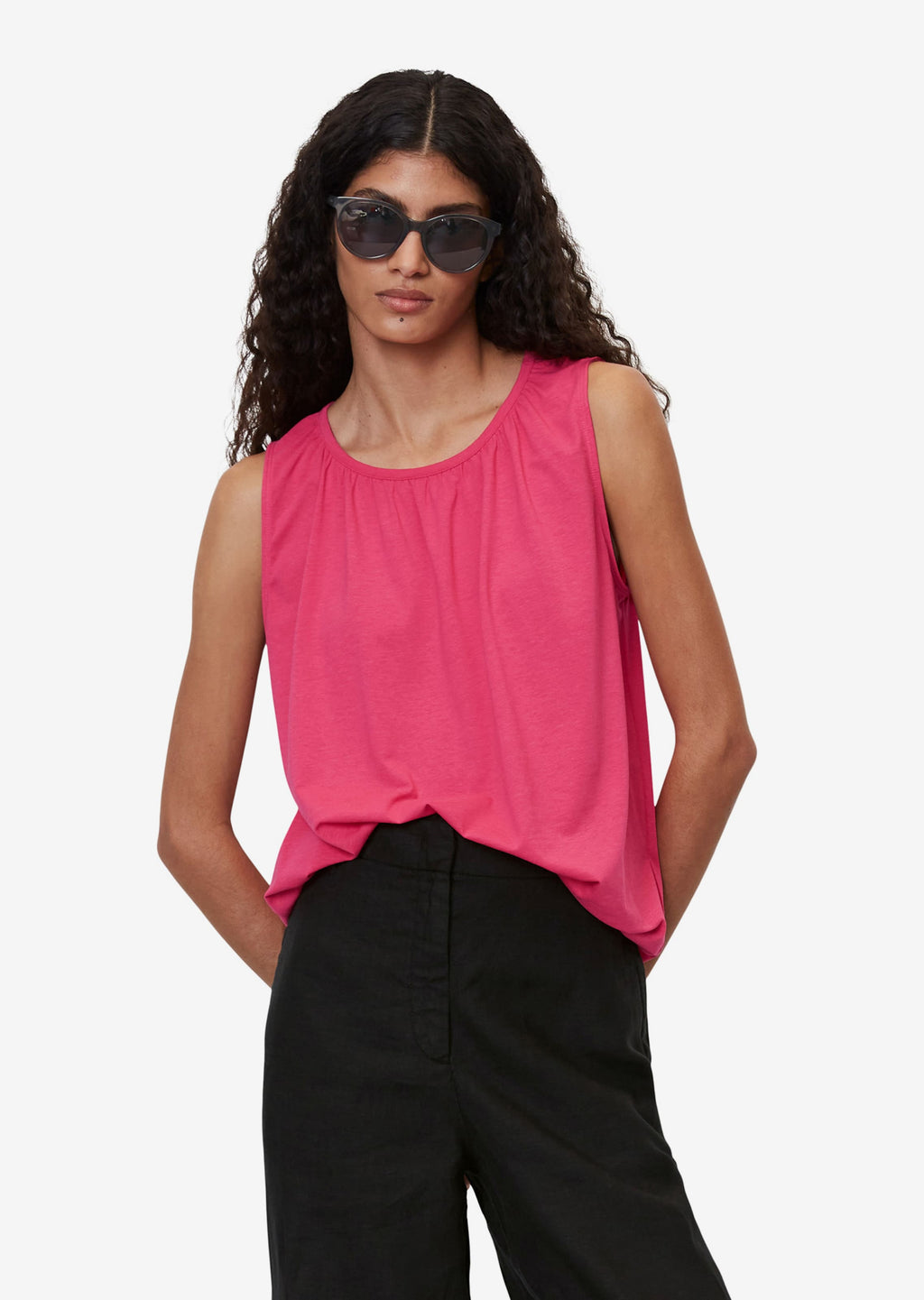 Marc O'Polo Mouwloze Shirts Top Dames Rosa