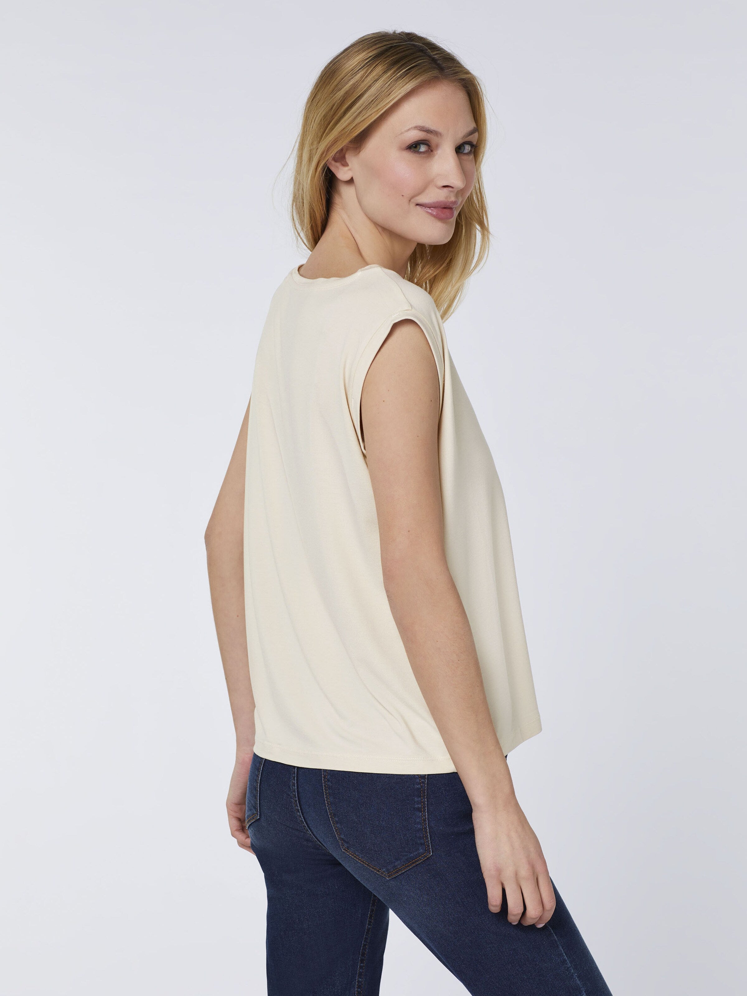  Mouwloze Shirts Top Dames Beige