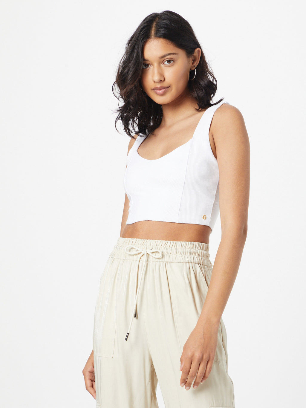 Guess Crop Tops Top ASHLI Dames Wit