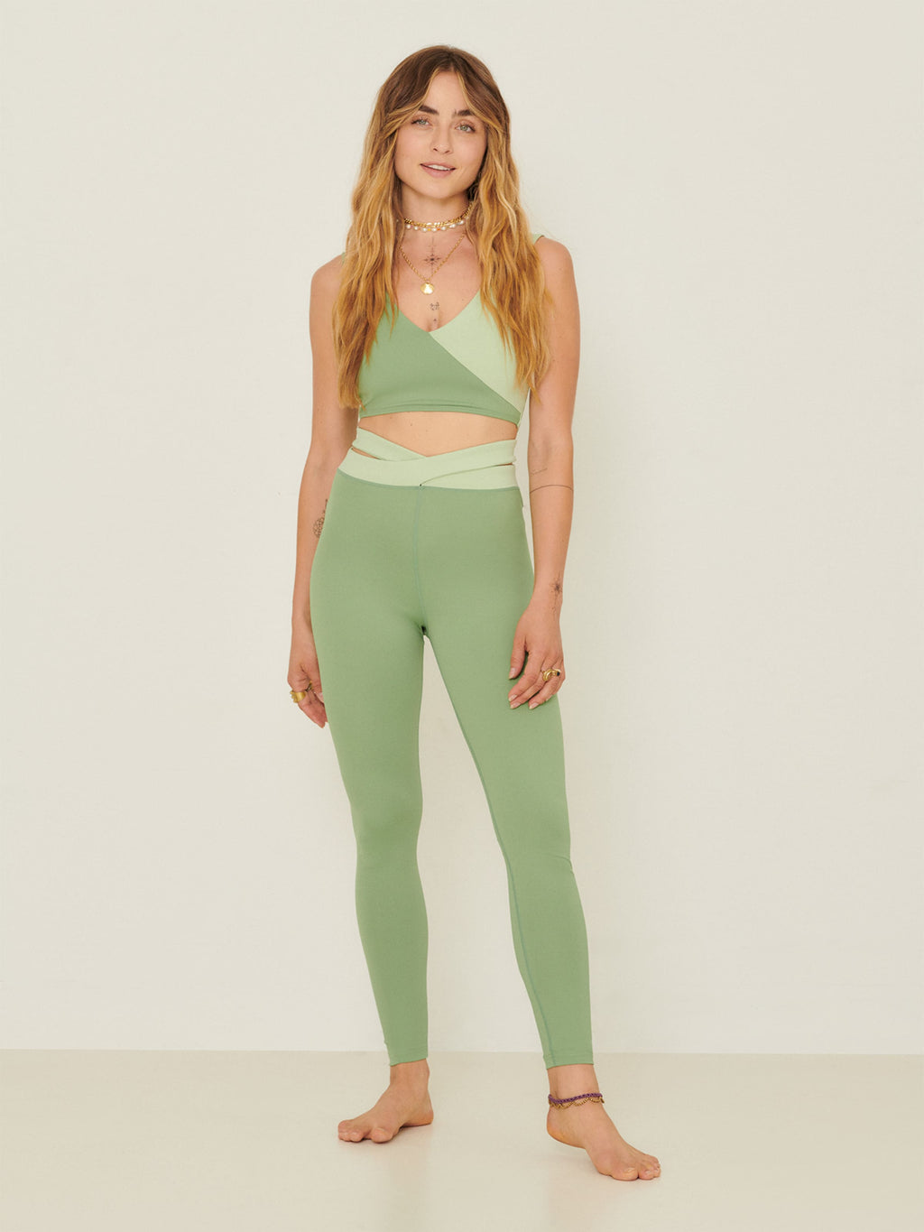  Tanktops Top Claire Dames Groen / Lichtgroen