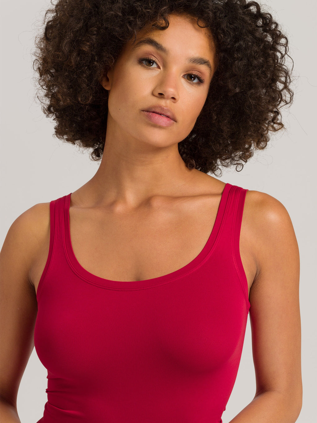 HANRO Tanktops Top Touch Feeling Dames Rood