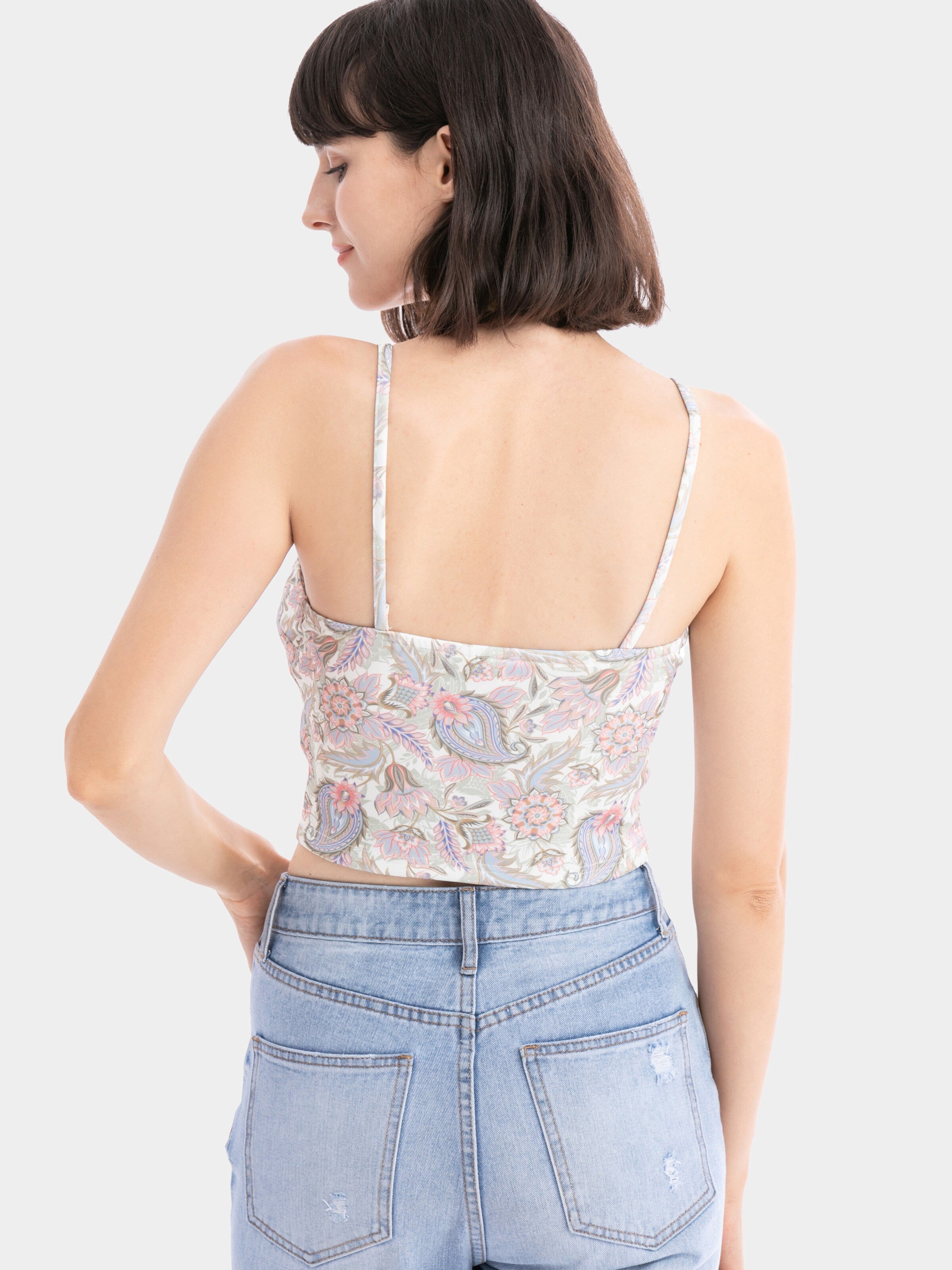 Crop Tops Top Brahliday Dames Wit