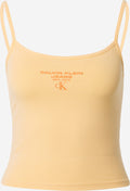 Calvin Klein Jeans Spaghetti Tops Top Dames Oranje / Abrikoos