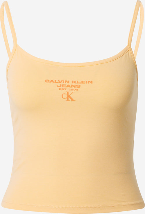 Calvin Klein Jeans Spaghetti Tops Top Dames Oranje / Abrikoos