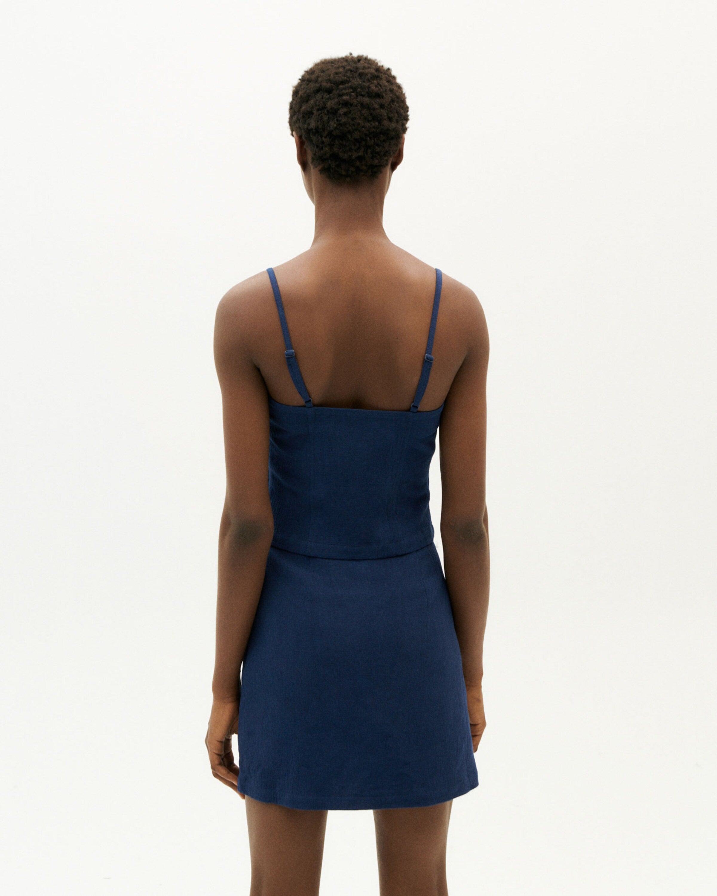 Thinking Mu Spaghetti Tops Top Ada Dames Navy