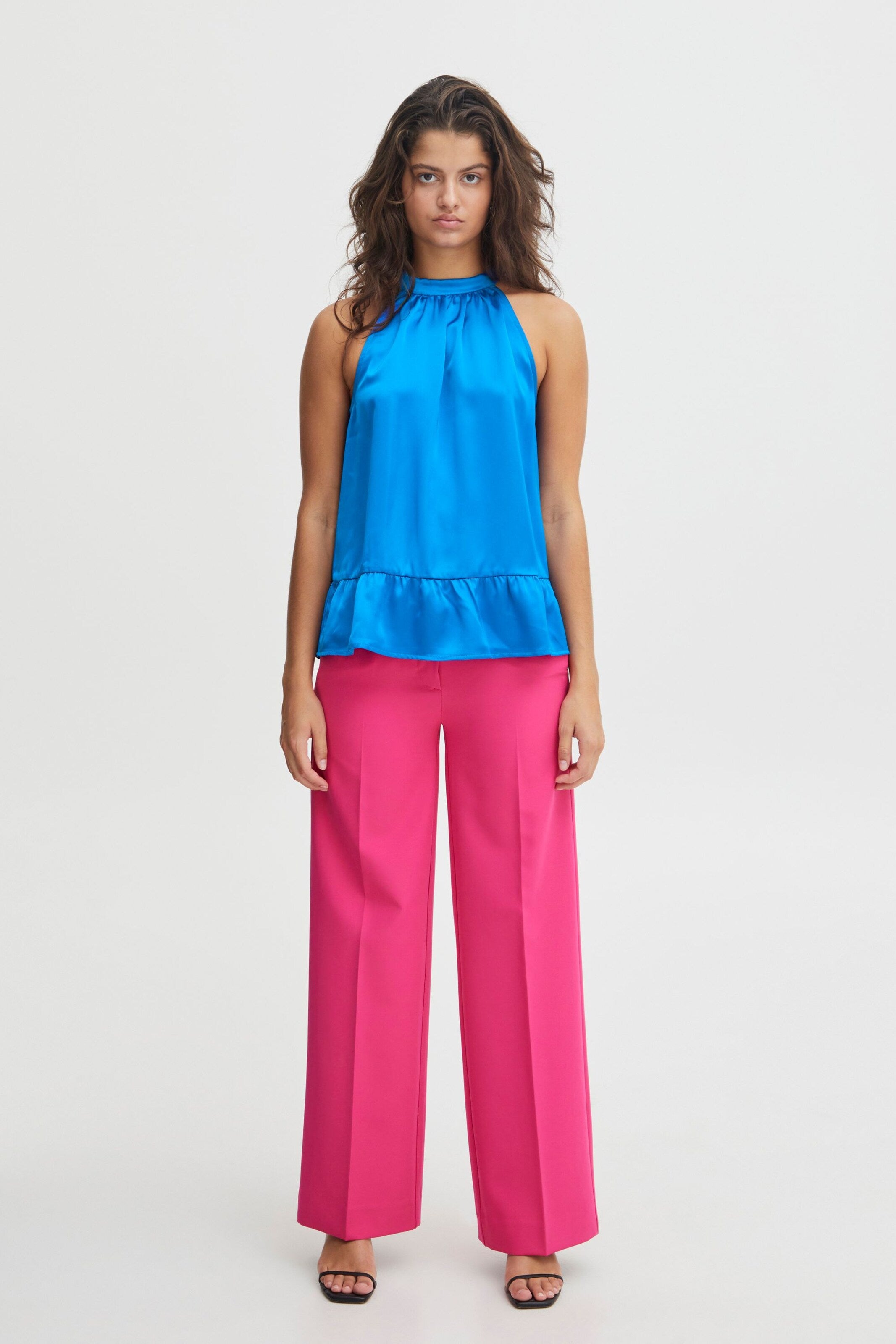 ICHI Uitgaanstops Top Ixmimi Dames Blauw