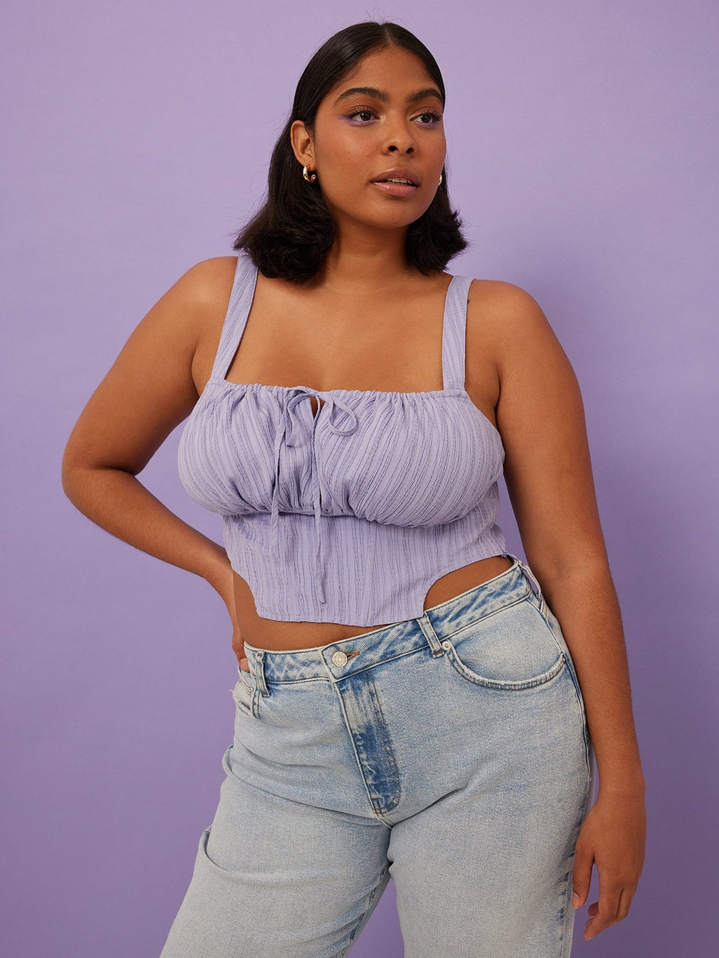 NA-KD Tanktops Top Dames Pastellila