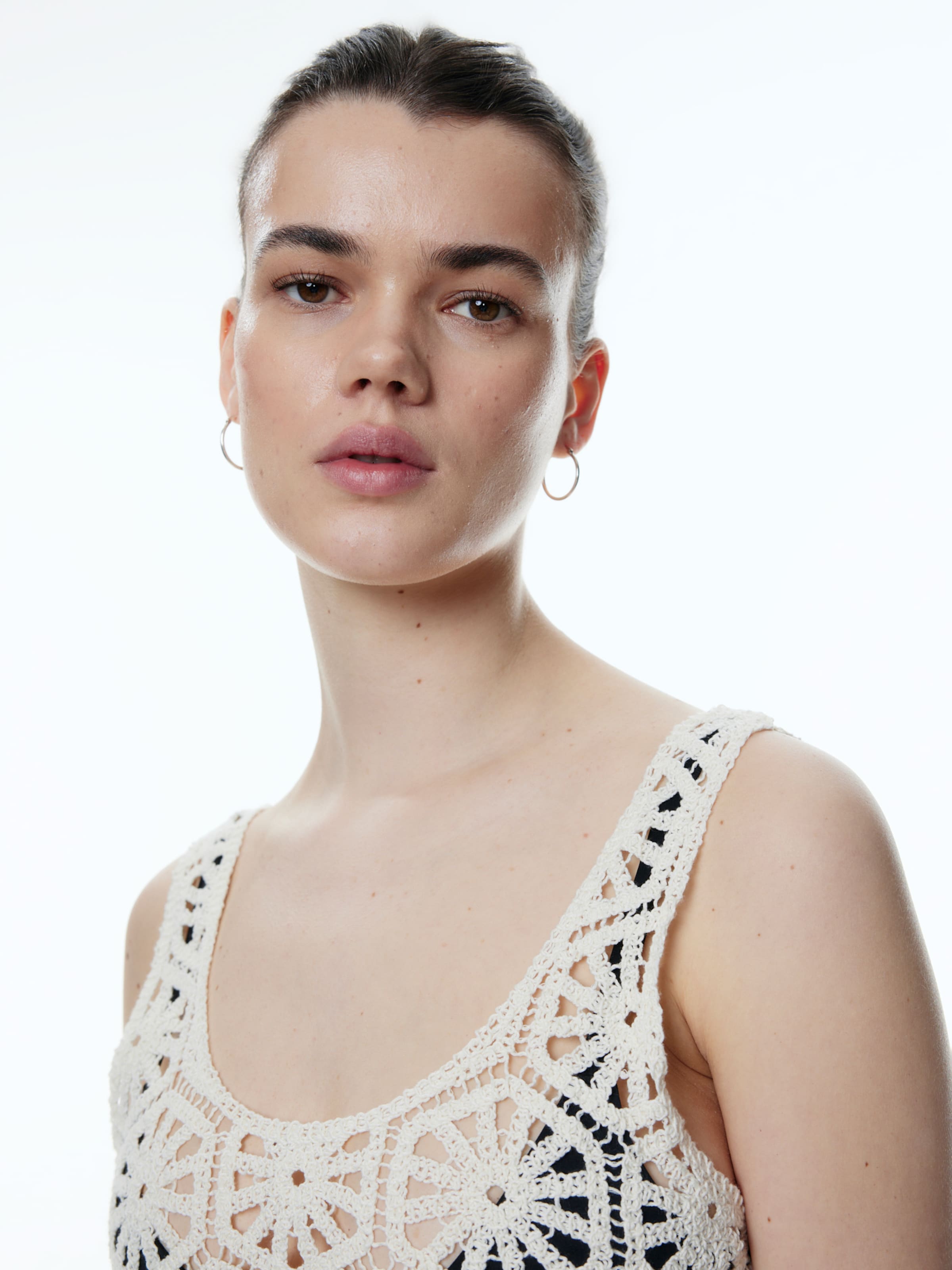 EDITED Crop Tops Top Cosima Dames Beige