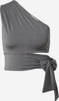  Crop Tops Top Leia Dames Basaltgrijs