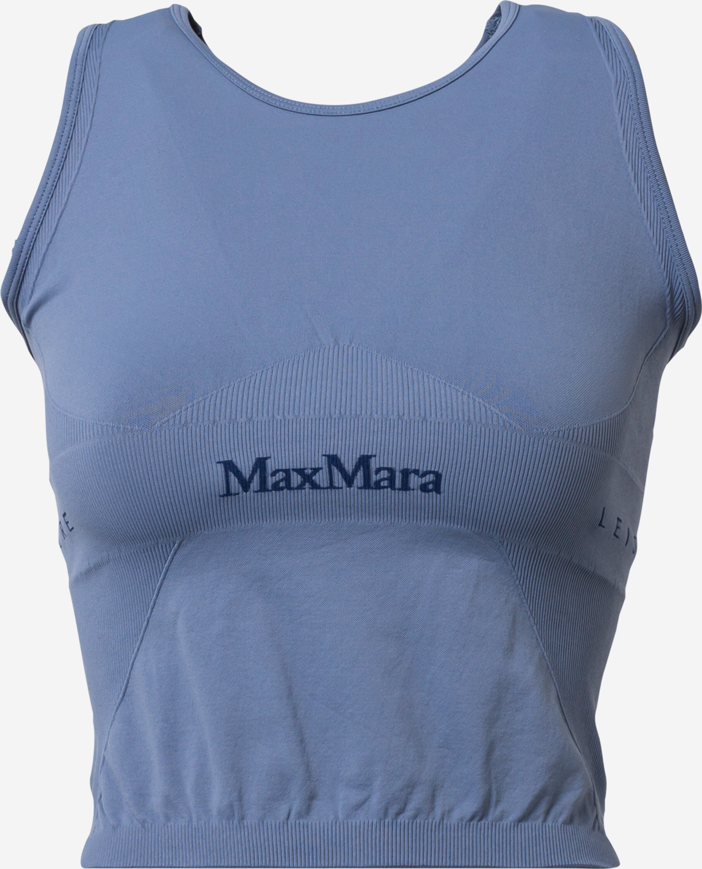Max Mara Leisure Crop Tops Top GLASSA Dames Navy / Smoky Blue